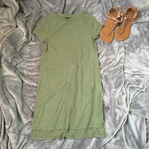 Army Green T-Shirt Dress
